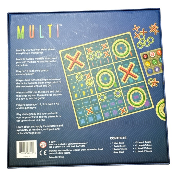 Multiplication Board Game - Multi - Joyful Math  Education Learning Kids Family - Picture 5 of 8